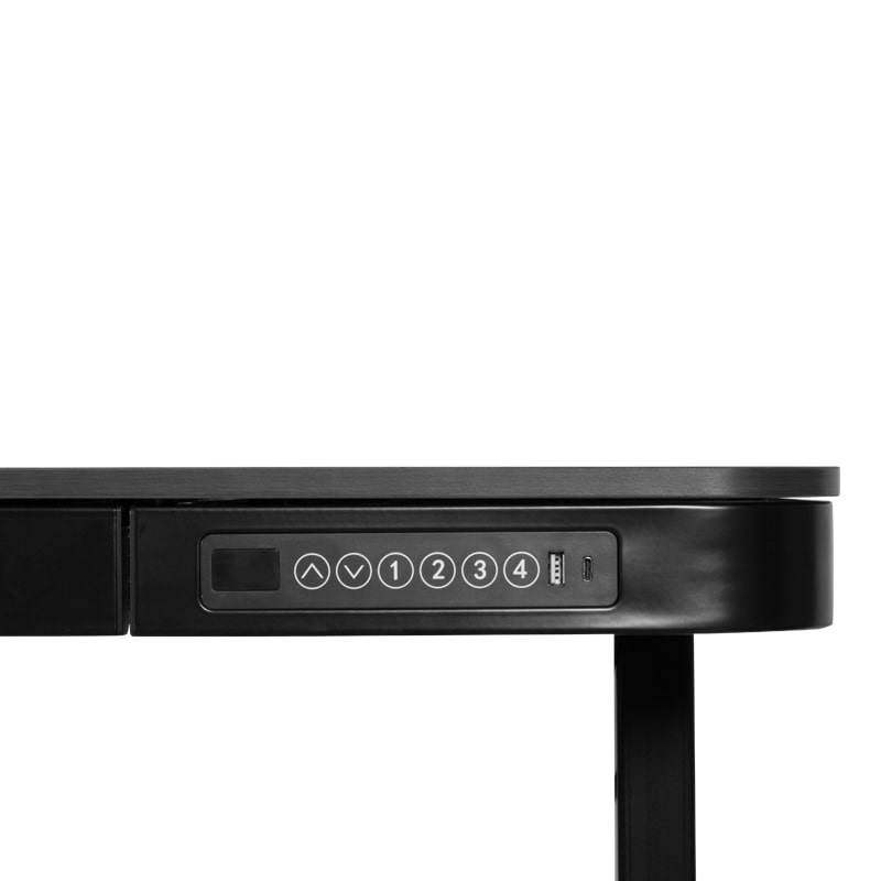 CR-118 E 150/70 Carmen Ергономично бюро с електрическо регулиране на височината - черен